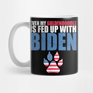 Even my goldendoodle is fed up with Biden Mug